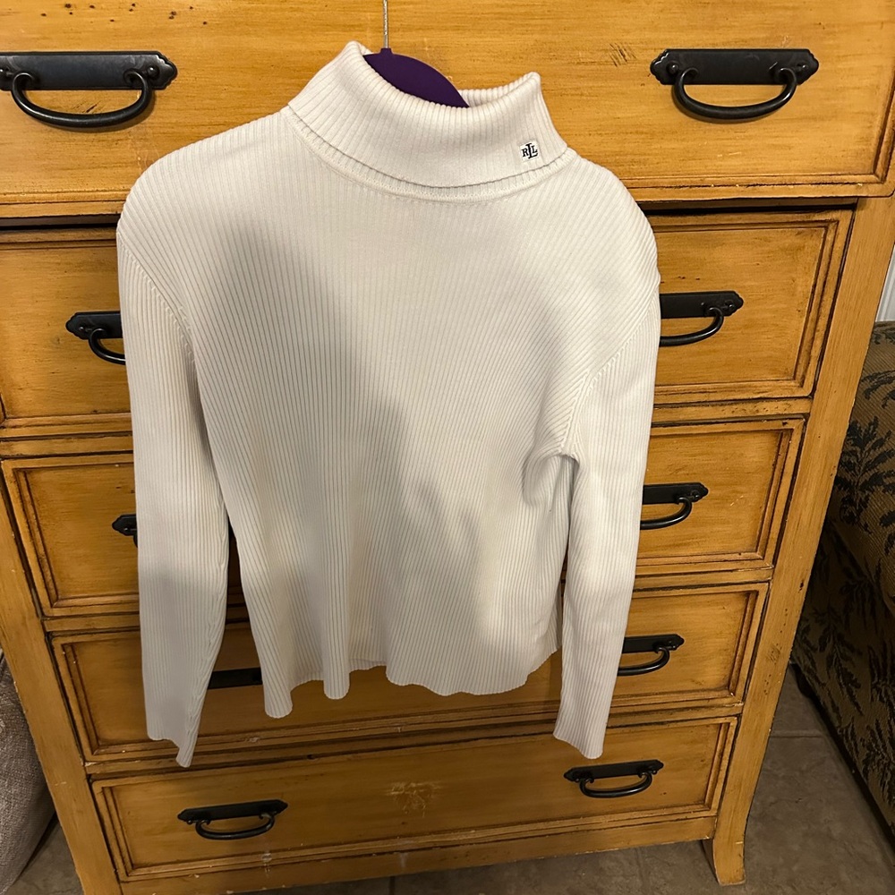 Ralph Lauren White Knit Sweater